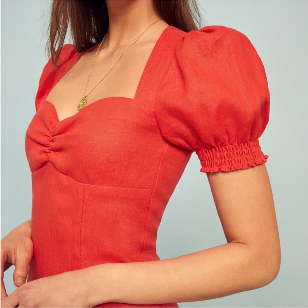 Reformation Red Mini Dress - Picture 2 of 13